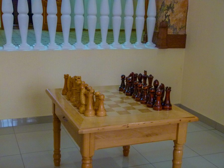 Шахматы в санатории Кавказ в городе Кисловодске - фотография